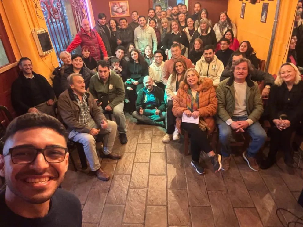 Reunión de los libertarios en Villa de Merlo.