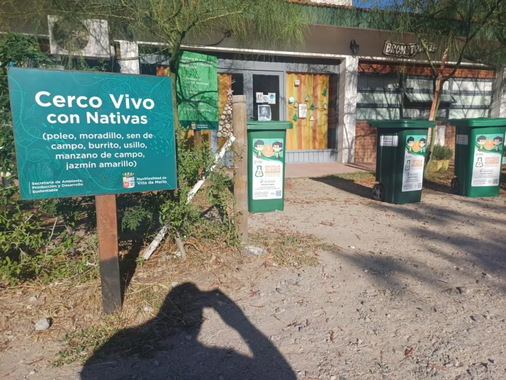 Puntos verdes en Villa de Merlo para reciclar aceite de cocina usado.