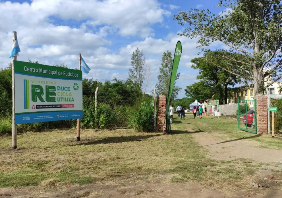 La planta de reciclaje ubicada en el Parque Industrial.