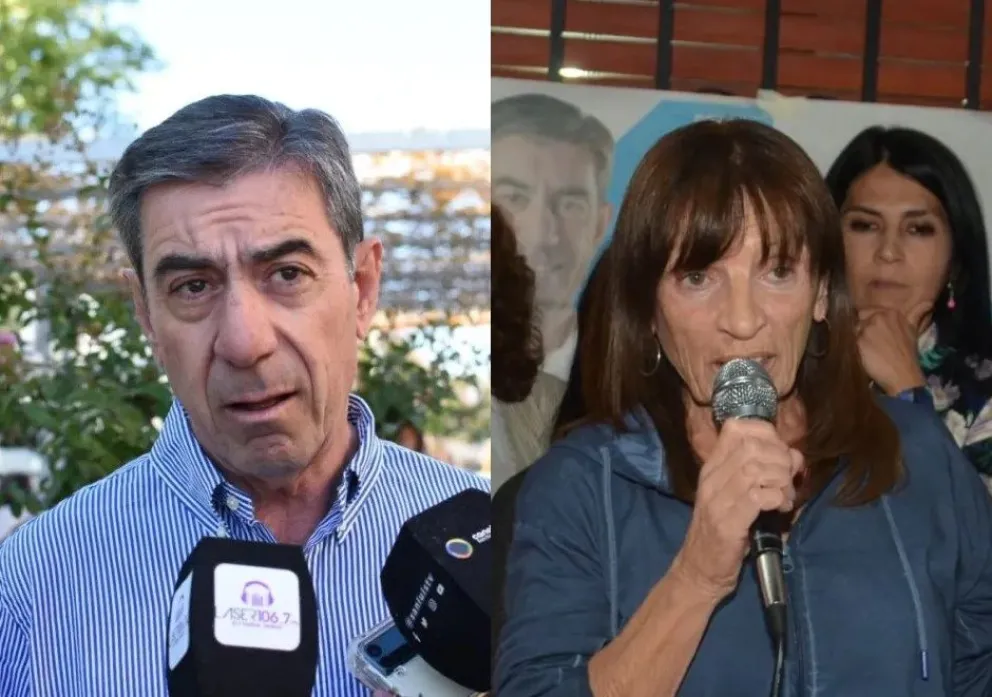 "Gato" Fernández y Gloria Petrino.