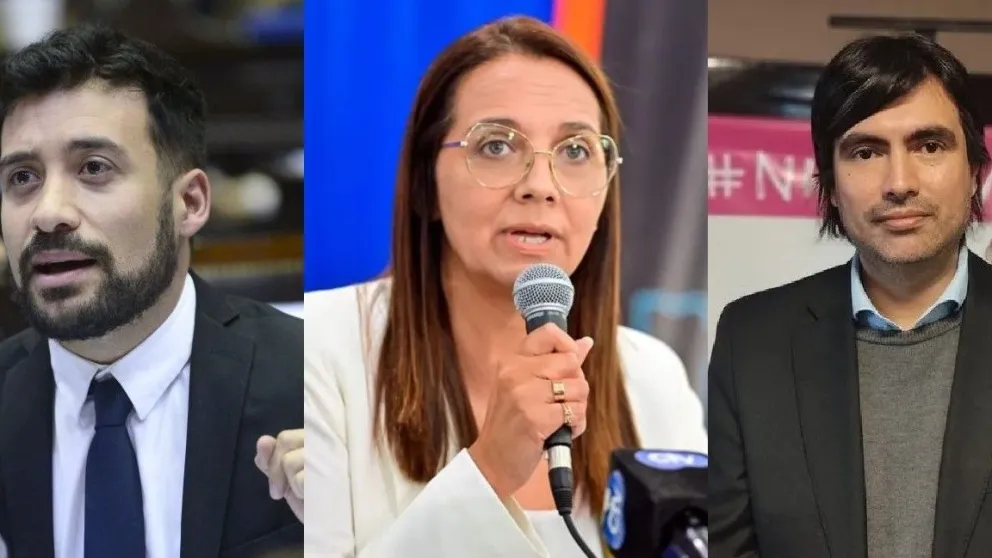 Alejandro Cacace, Mónica Becerra y "Charly" Pereira. 
