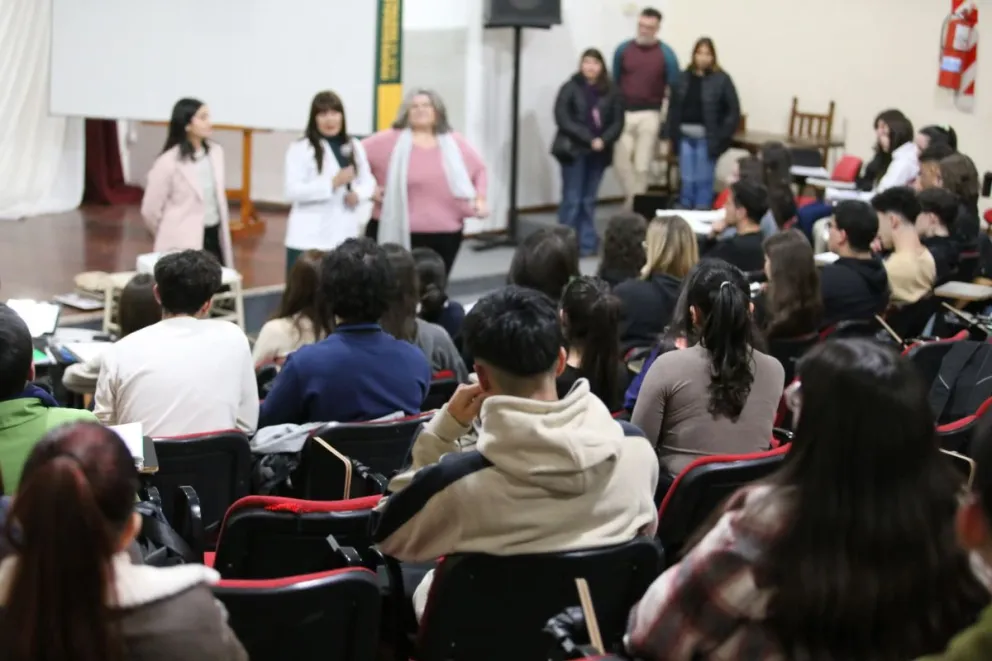 La UCCuyo San Luis recibió a sus futuros médicos con una charla motivadora. Foto gentileza San Luis VIP