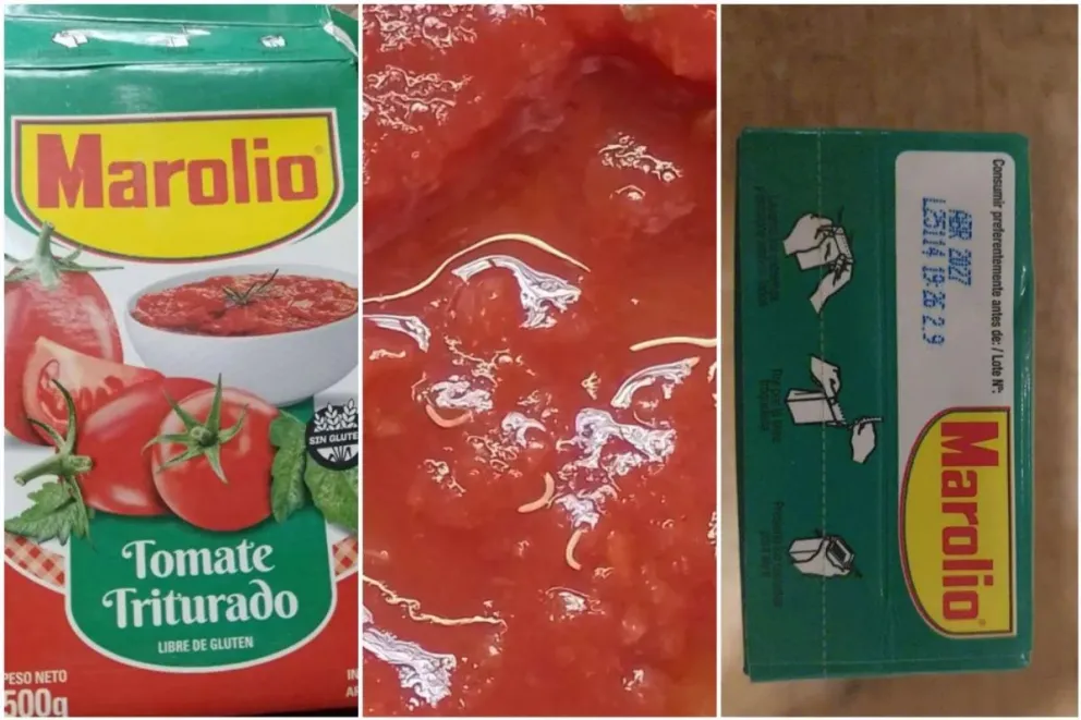 Consumidores advierten presencia de gusanos en lote de tomate Marolio