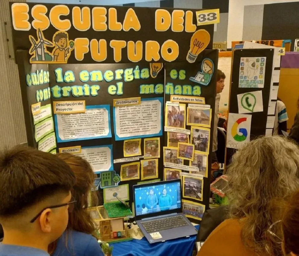 La Escuela Modelo de Merlo presentó un proyecto para cuidar la energía.
