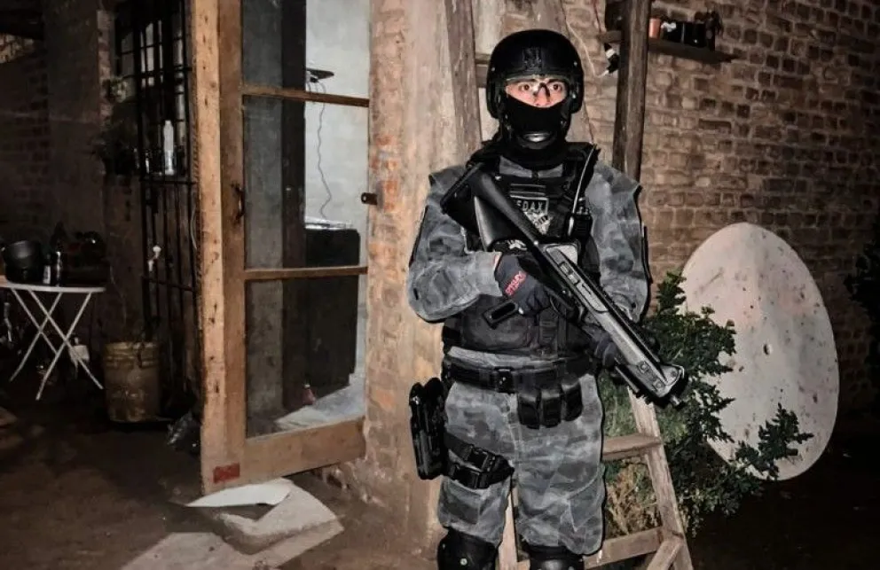 Durante los procedimientos, en los inmuebles ubicados en calle Pública s/n y José Funes s/n de la localidad La Paz, se efectuó el secuestro de 254 dosis de marihuana. Foto MPF Córdoba