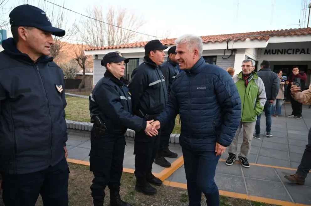 Poggi en Papagayos, durante la visita del viernes pasado.