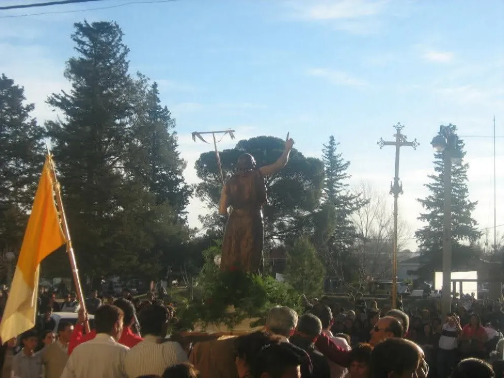 San Juan Bautista por las calles de La Paz. Foto Sergio Escudero.