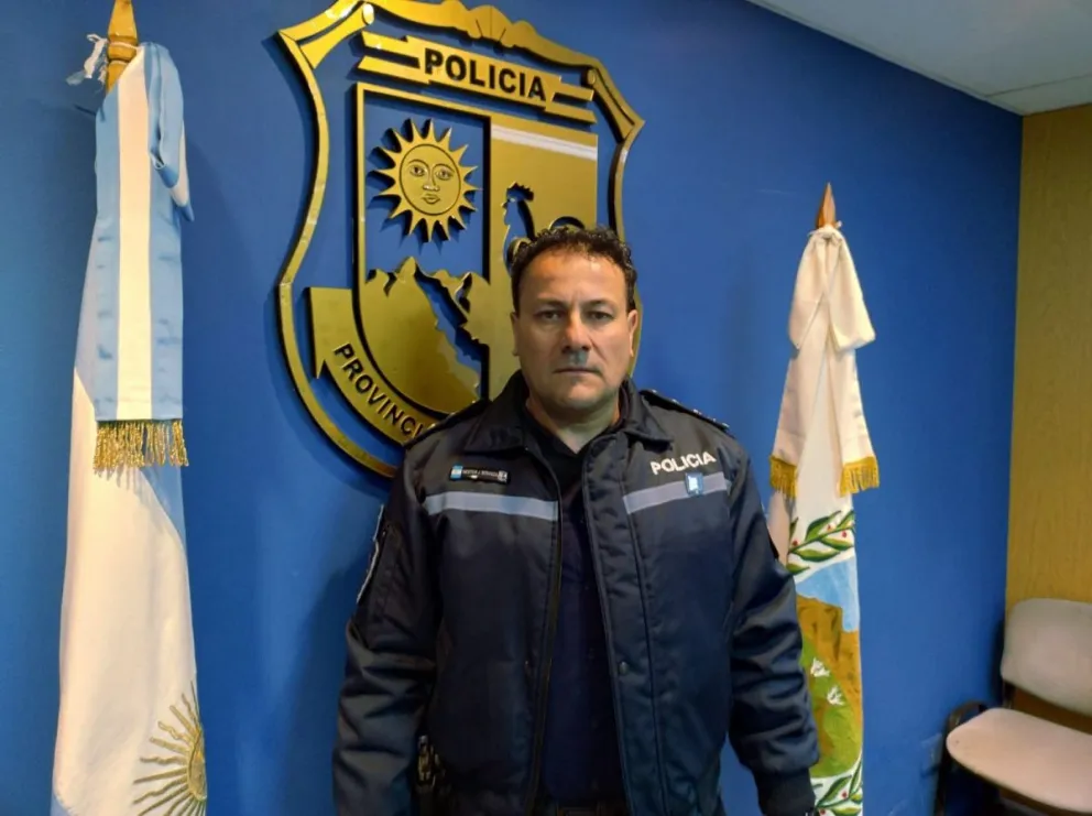 El comisario general Néstor Javier Miranda, nuevo subjefe de la Policía, este lunes, en la Jefatura Central.
