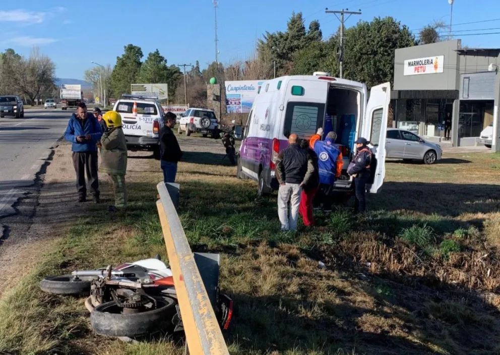 Nuevo siniestro  vial en la Ruta 1. Foto BBVV Carpintería.