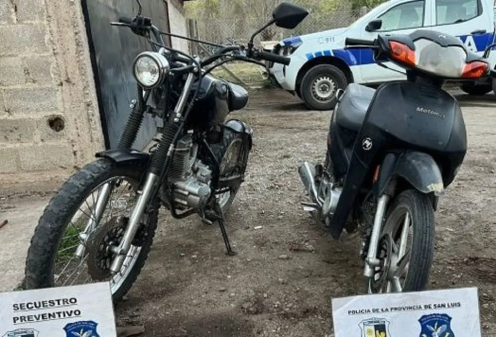 Secuestran motos en operativos de control vehicular. (Foto. Pol. de San Luis)