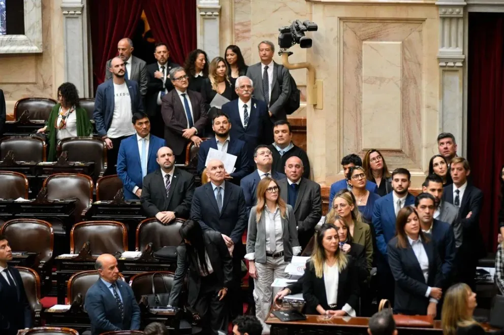 Dura derrota parlamentaria del oficialismo en la Cámara Baja. Foto Agencia de Noticias