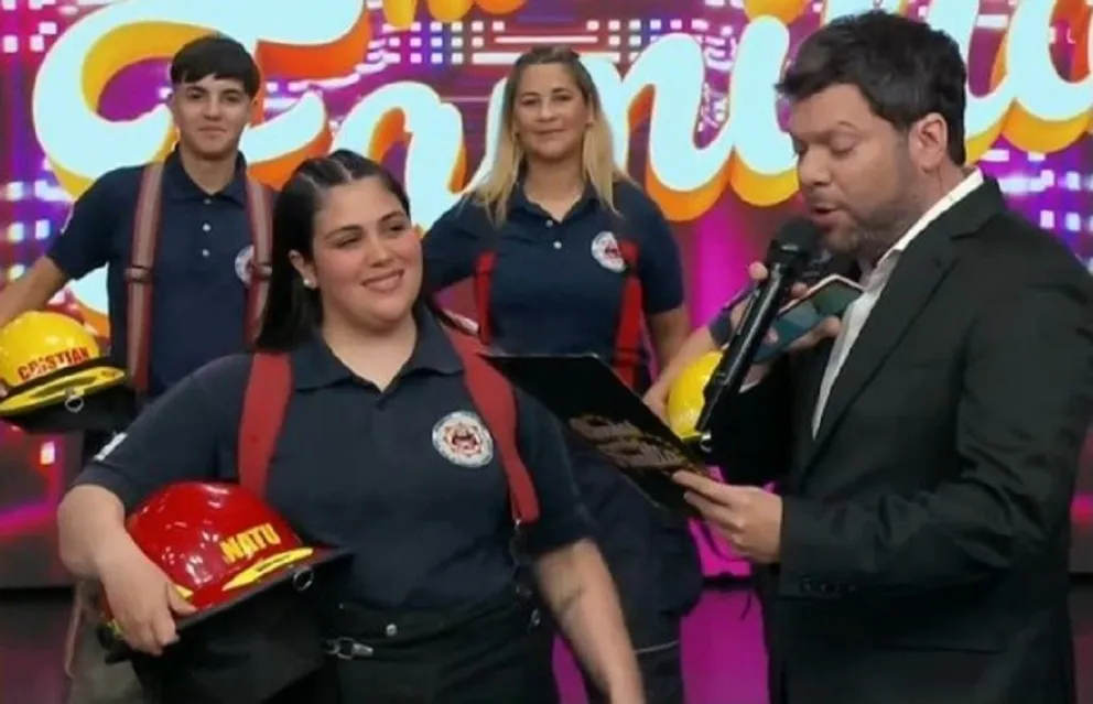 Bomberos de Córdoba en Buenas Noches Familia.