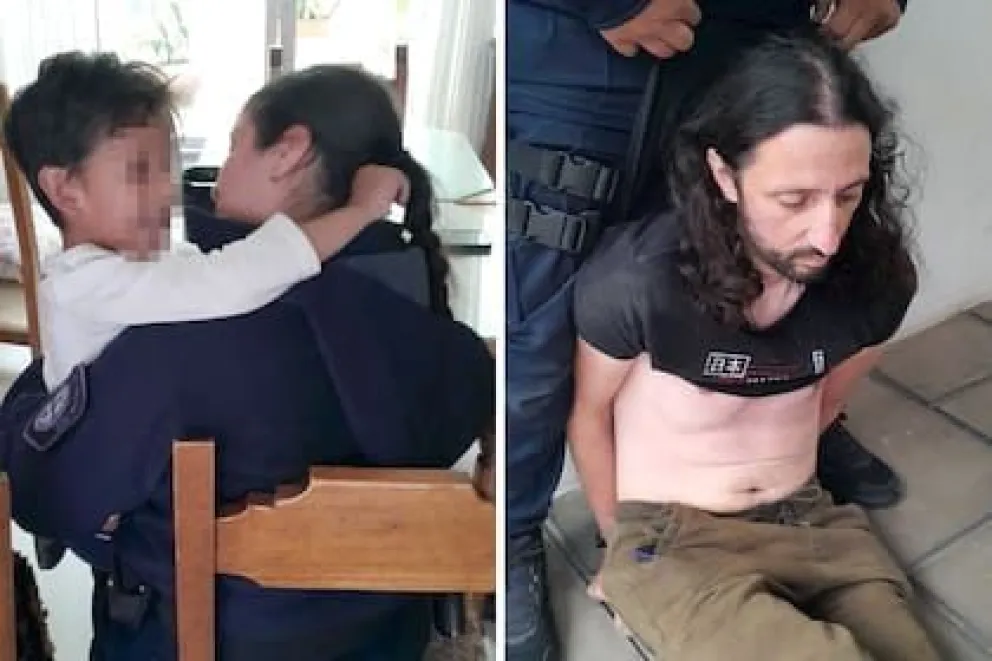 Las imágenes del niño abrazando a una de las oficiales recorrieron el país, reflejando el alivio tras casi 24 horas de incertidumbre.