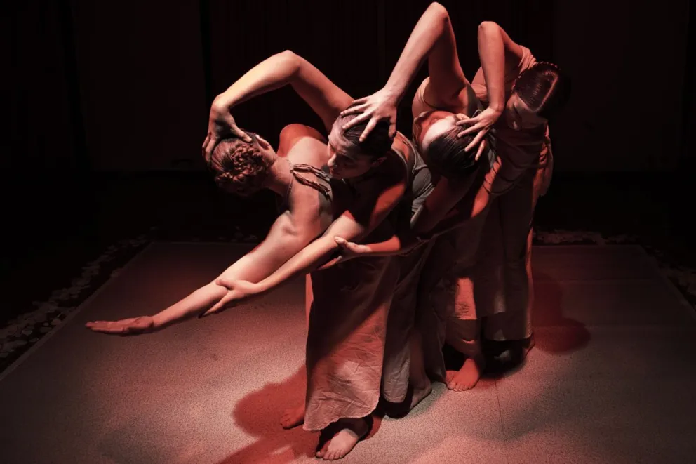 En “EVA”, la danza se convierte en una forma de pensamiento. La figura de Eva Perón, tan revisitada y amada como discutida, se vuelve aquí presencia corporal y espiritual, más allá del tiempo político.