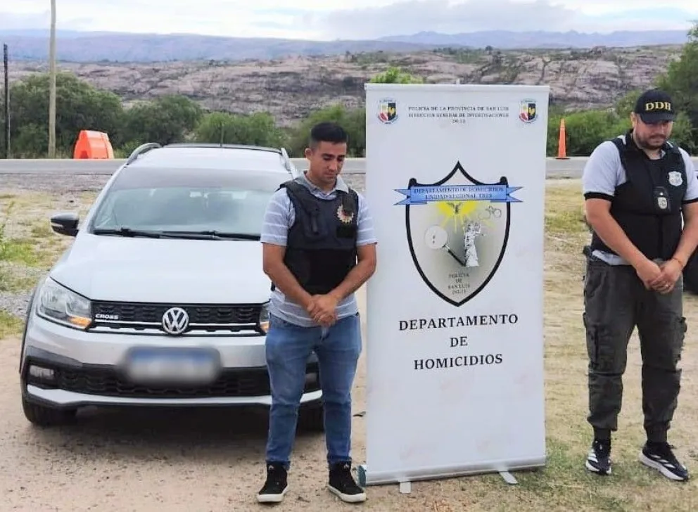 El vehiculo secuestrado en traslasierra. 