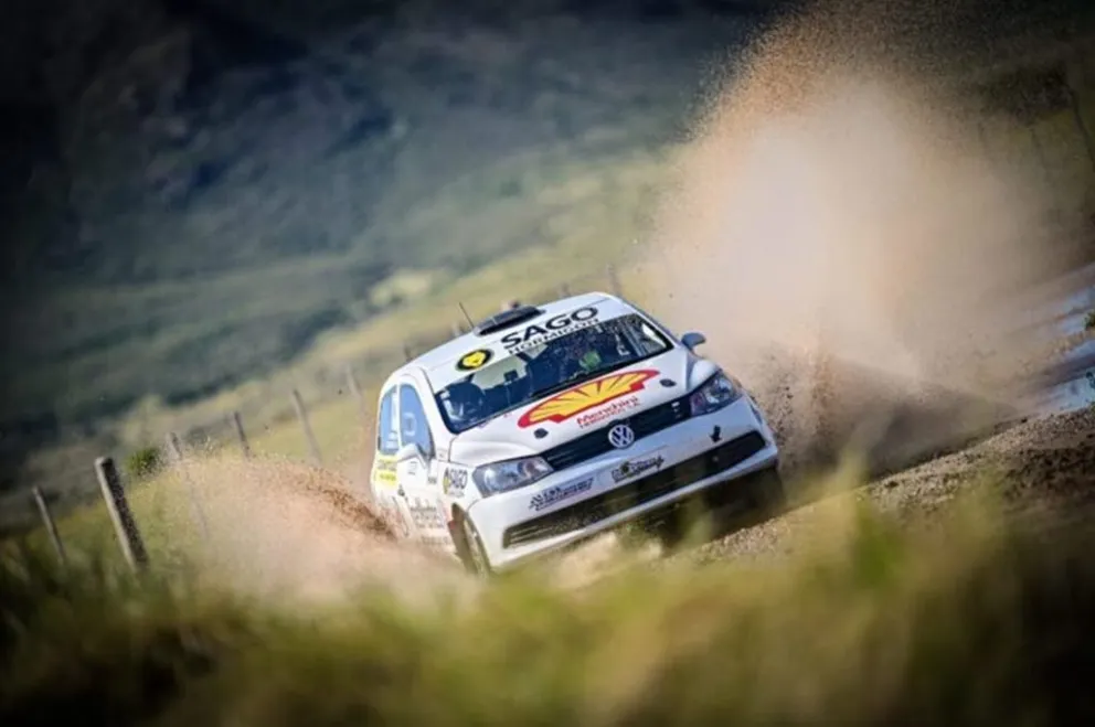 “Espy” González se quedó con la primera etapa del Rally de La Toma. (Foto: Marcelo Lacerda/Rally País)