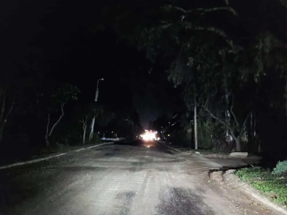 Avenida de La Luna, sin alumbrado público nuevamente. 