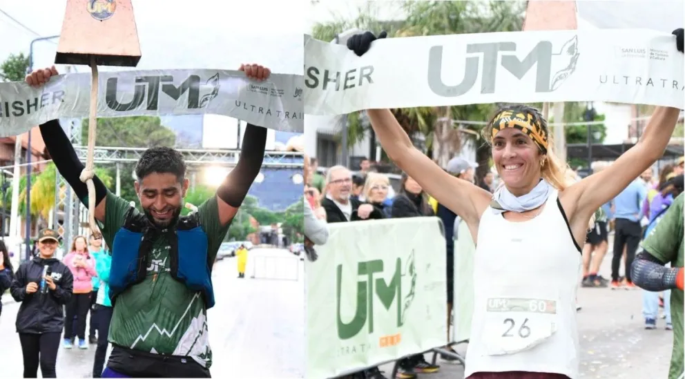 Los primeros en llegar a la meta este domingo.