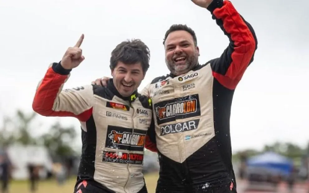 Podio para Miguel Baldoni y Matías Ramos en la Clase RC2 en Mina Clavero. (Foto: DSL)