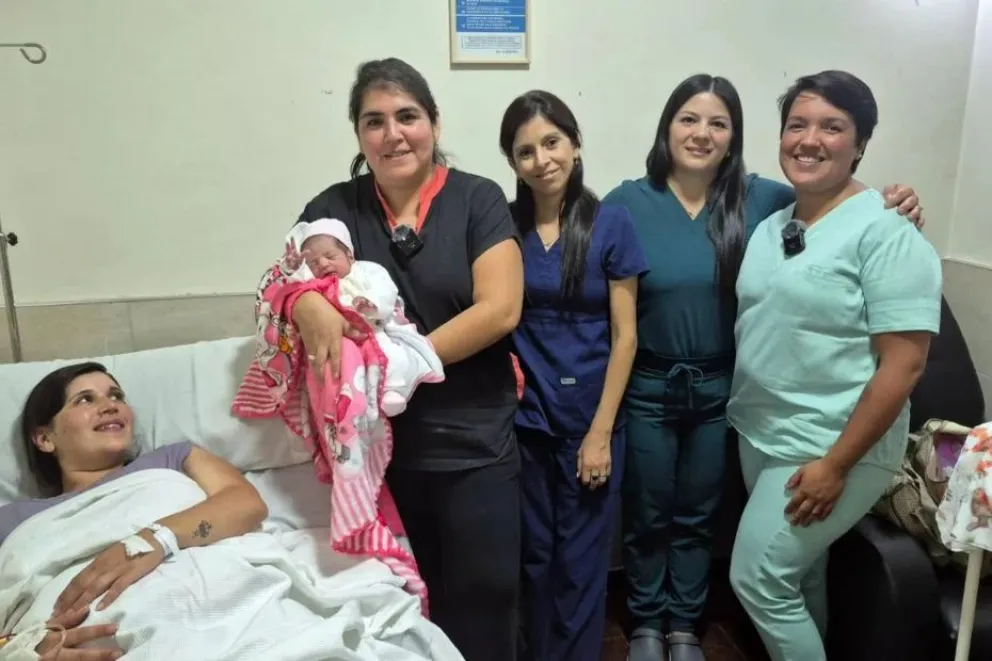 El parto se realizó en la Clínica Italia y fue natural.