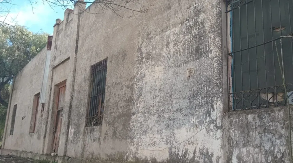 Antigua enfermería San Roque en Villa de Merlo. Foto gentileza Sergio Escudero.