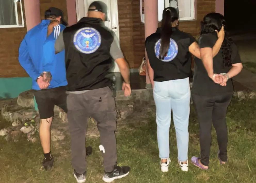 Dos personas detenidas en Merlo por vender drogas. Foto. Pol. de San Luis.