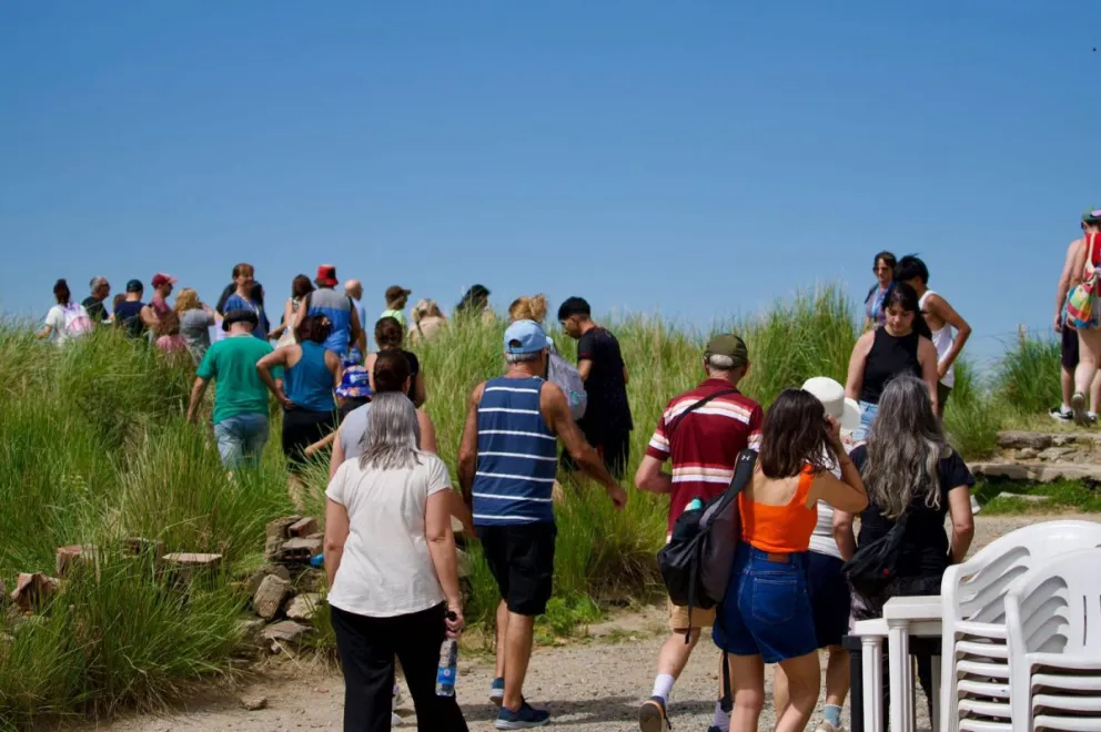 Buena afluencia de turistas durante el fin de semana en Villa de Merlo.