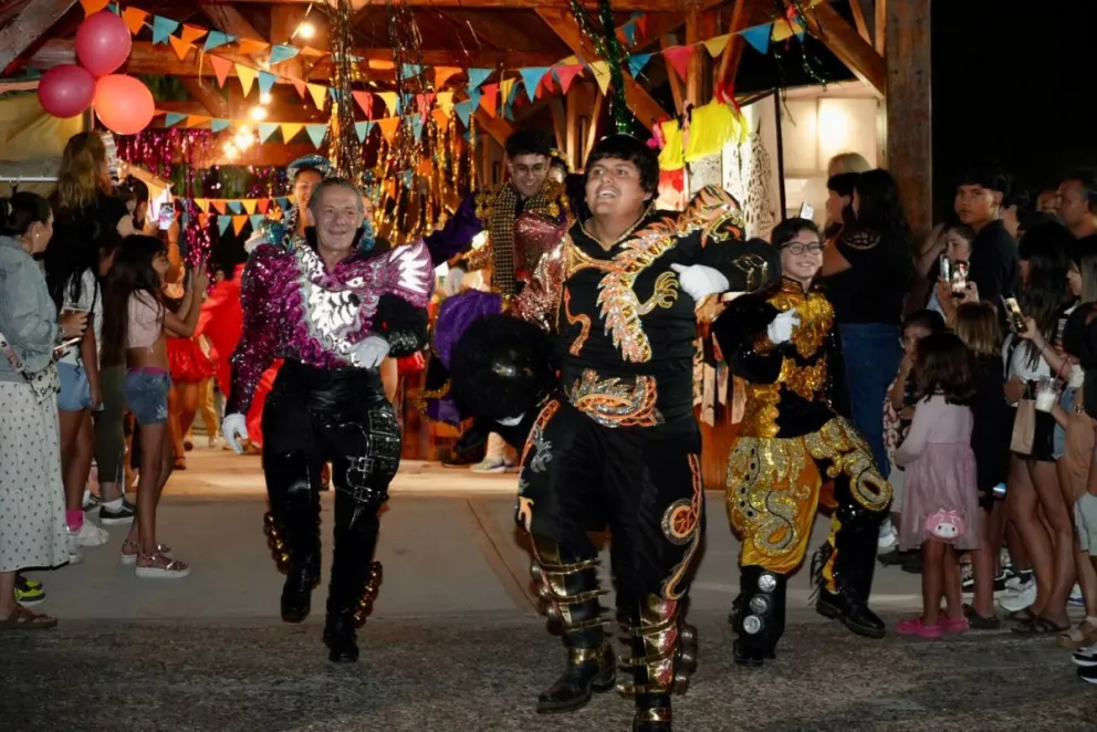 Carnavales a pleno en Villa de Merlo. 