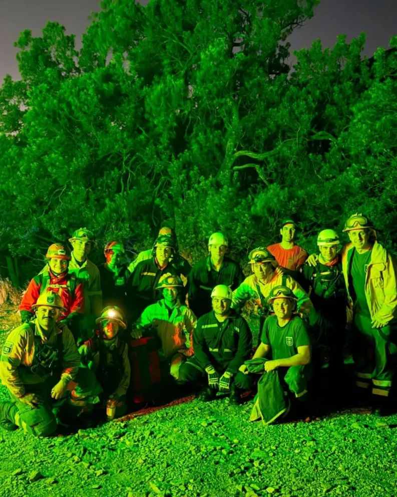 Bomberos rescataron a una persona herida en la Reserva Mogote Bayo. (Foto: BBVV Villa de Merlo)