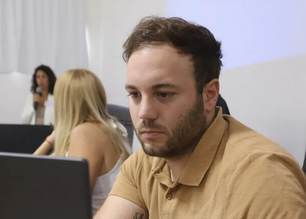 Lucas Di Diego, concejal del oficialismo. Foto HCD Merlo