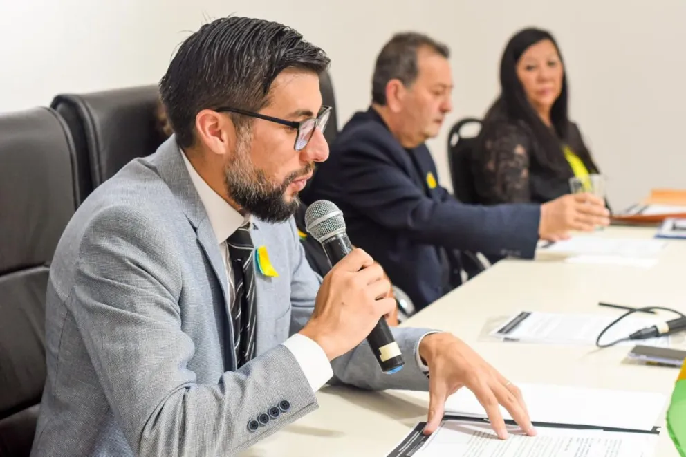 Intendente de Villa de Merlo, Leonardo Rodriguez. 