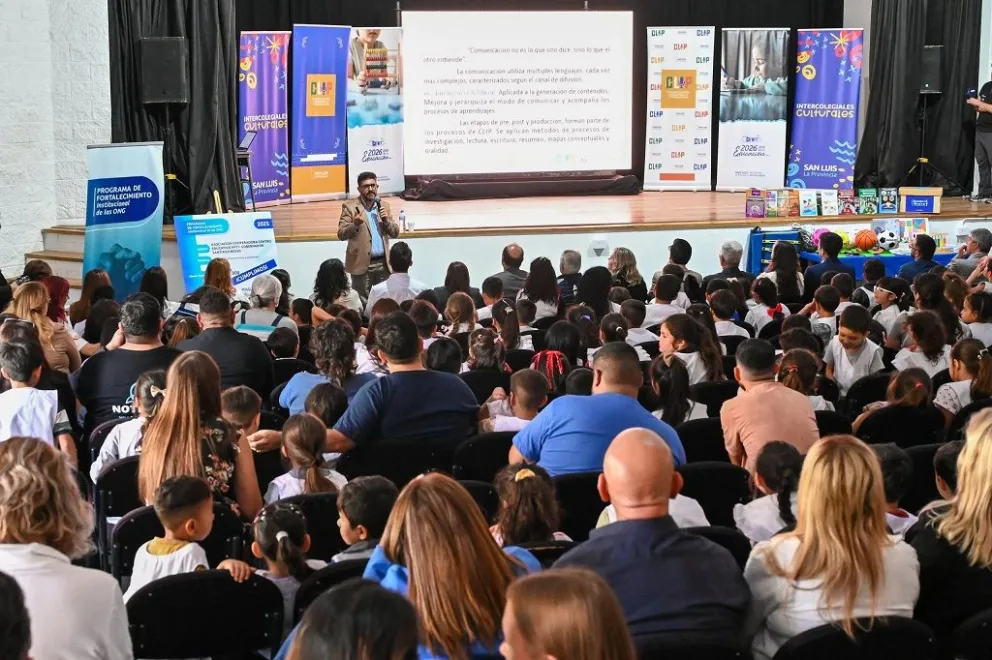 El secretario de Comunicación, Diego Masci, explicó que la edición de CLIP 2026 mantendrá los encuentros masivos en Merlo (22 de mayo) San Luis (5 de junio) y Villa Mercedes (13 de agosto).