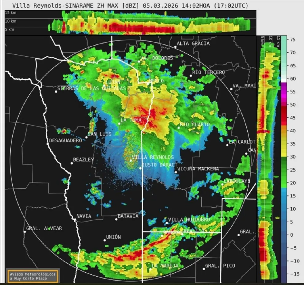 Las lluvias se mantendrán hasta la noche en gran parte de San Luis.