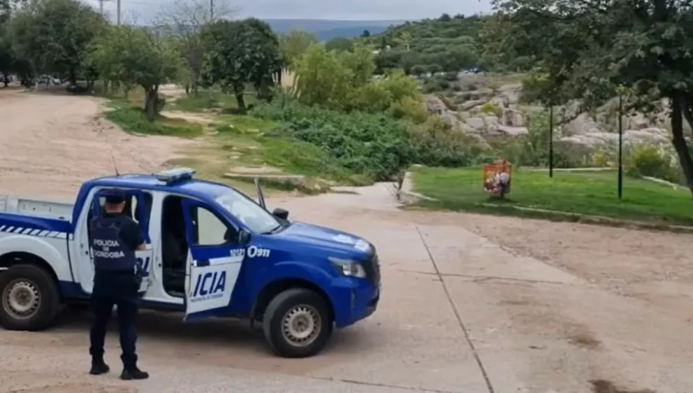 El sector donde apareció el cadáver del chico de 26 años en Mina Clavero. (Foto: El Doce TV)