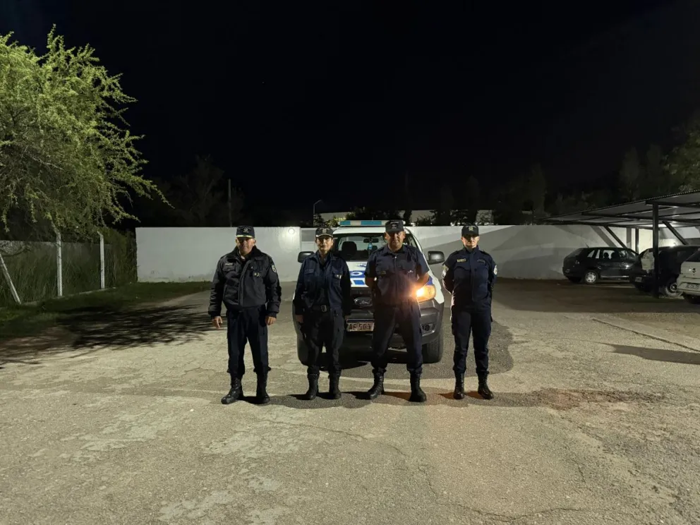 Policias de la Comisaria 42 de Villa de Merlo. 