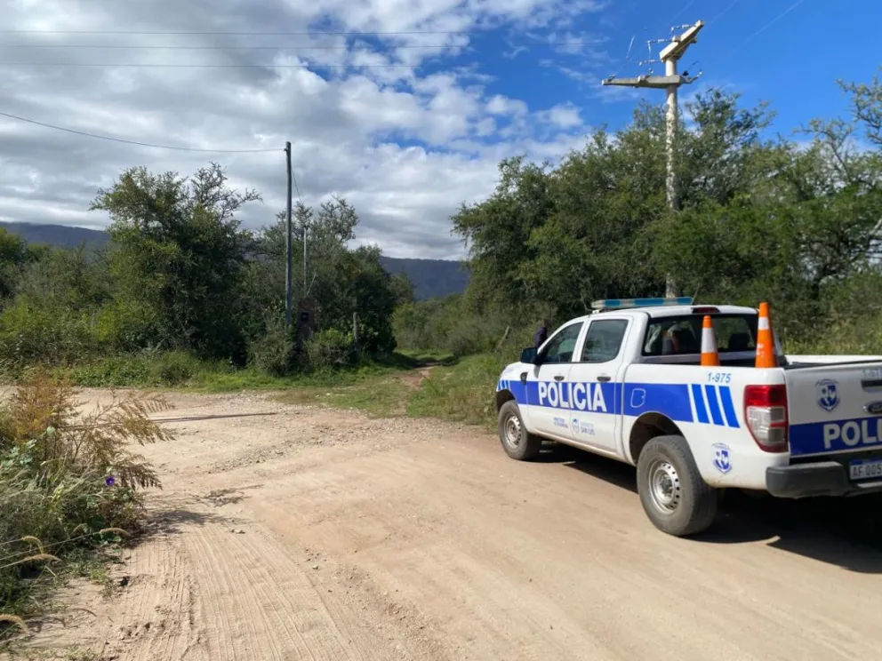 Operativo en Piedra Blanca Abajo por el robo de una moto.