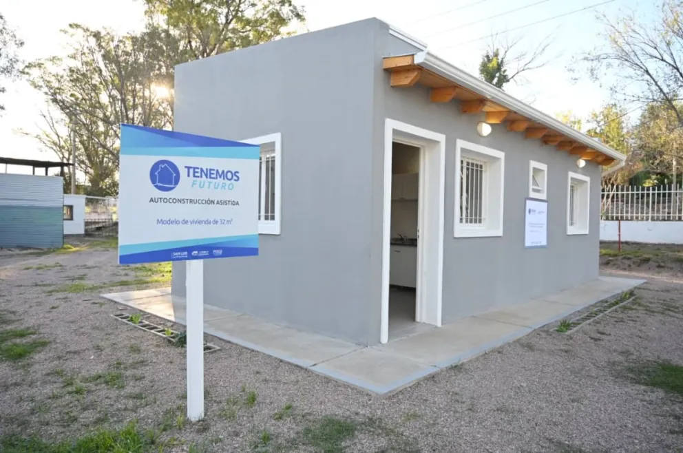 El modelo de vivienda diseñada para la autoconstrucción asistida en la provincia de San Luis.