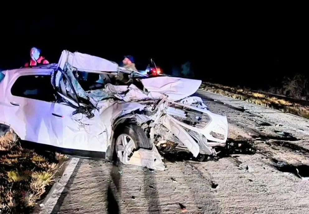 Violento choque a 10 kilómetros al norte de Naschel.