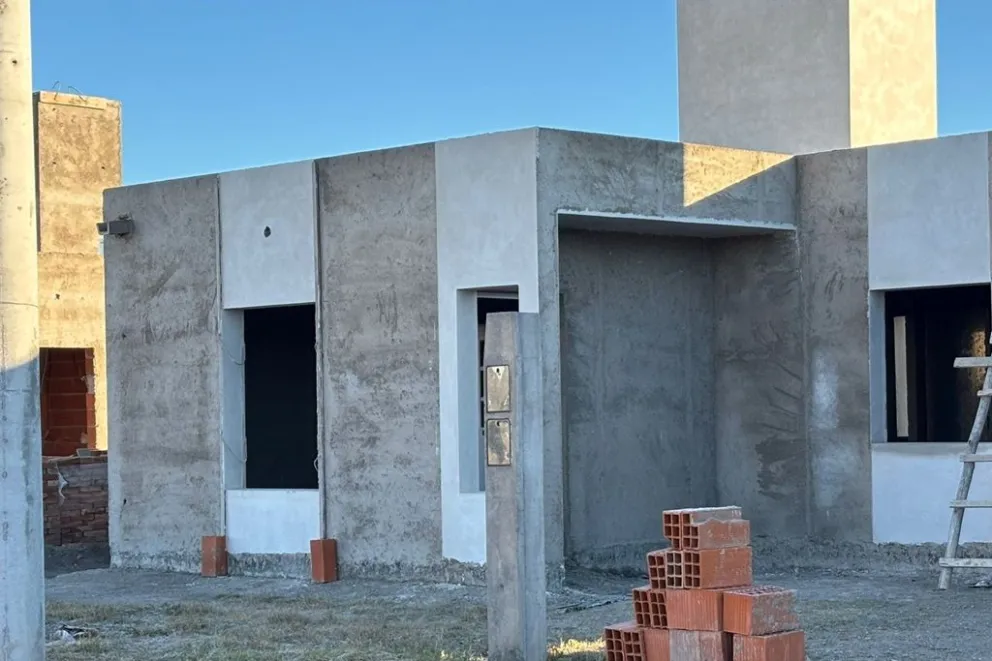 Las viviendas de Santa Rosa avanzan en su construcción.
