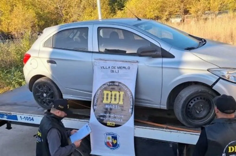 Secuestraron en Córdoba un vehículo vinculado a un robo ocurrido en la zona serrana de Carpintería. (Foto: Policía de San Luis)