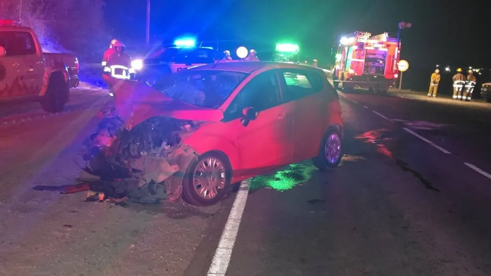 El accidente se registró alrededor de las 20:00 sobre la Ruta Provincial 14, jurisdicción de Arroyo de Los Patos. (Fotos: Policia de Córdoba-Departamental San Alberto)