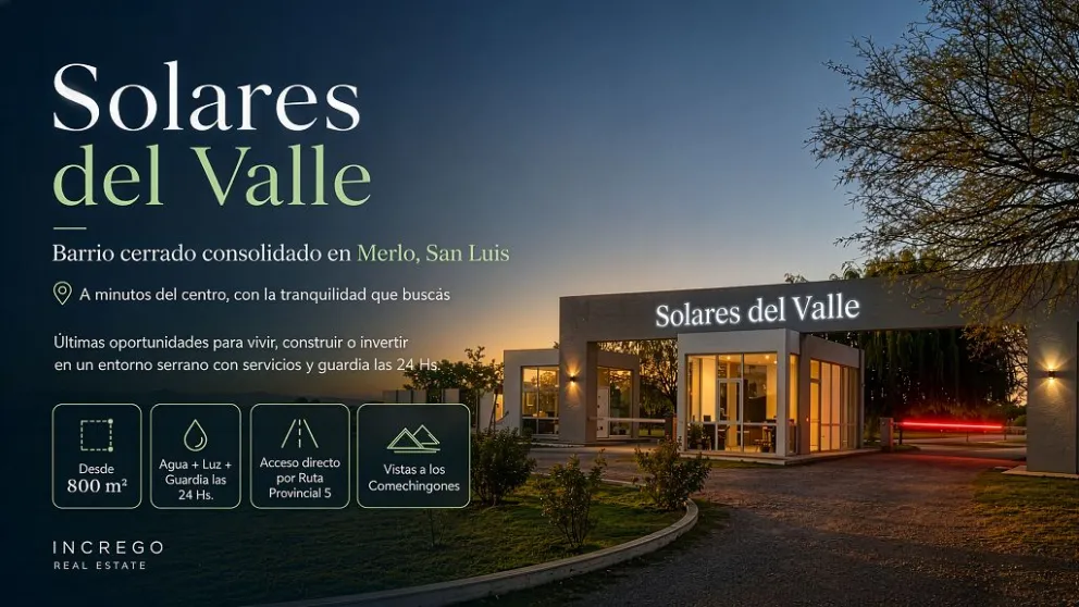 Solares del Valle ofrece una ventaja simple y concreta: el barrio ya se puede recorrer, conocer y evaluar en el terreno. 