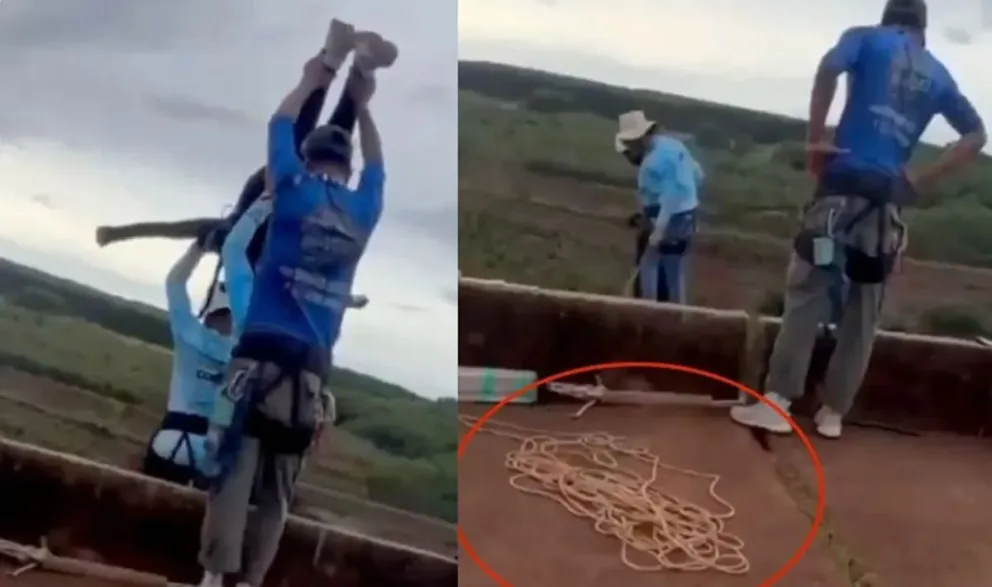 El accidente ocurrió en la denominada “Ponte do Esqueleto”, un puente utilizado para este tipo de actividades extremas. 