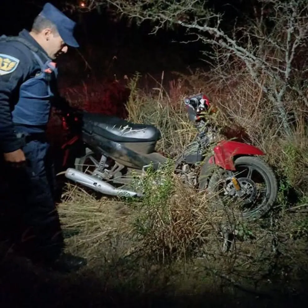 Recuperaron una motocicleta robada en La Paz. (Foto: Policía de Córdoba)