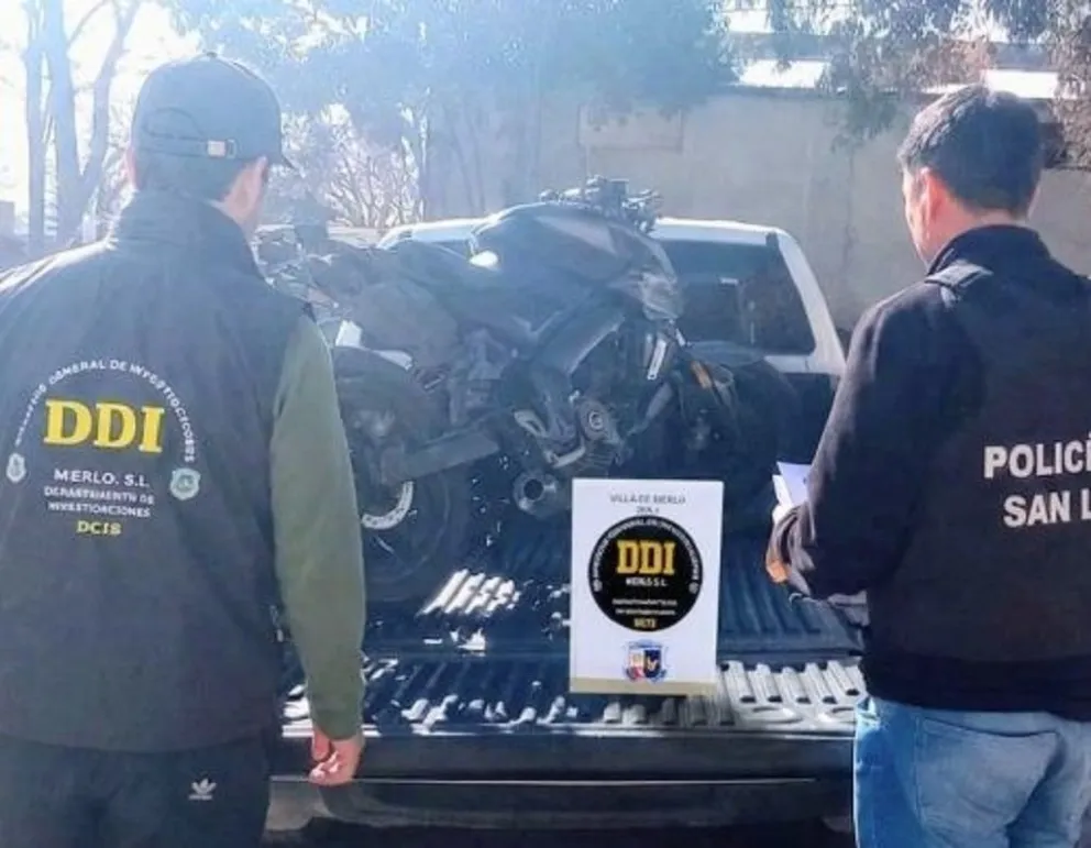 El rodado fue secuestrado y quedó a disposición de la Justicia. (Foto: Policía de San Luis)