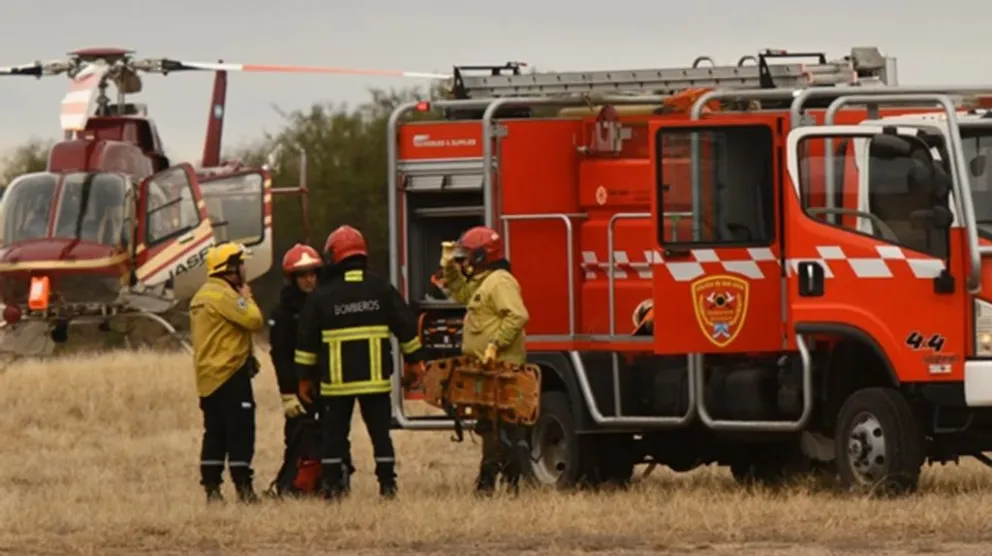 La aeronave cayó cuando se dirigía a una capacitación de incendios forestales (Foto: Tiempo de San Juan)