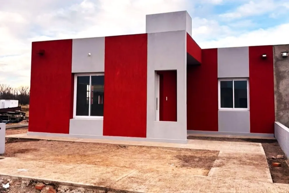 Así avanza la construcción de viviendas en Santa Rosa del Conlara.