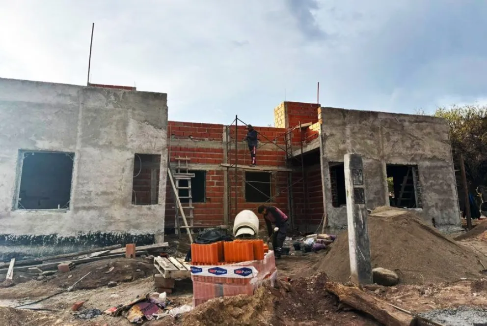 En Merlo ya se van construyendo los futuros hogares.
