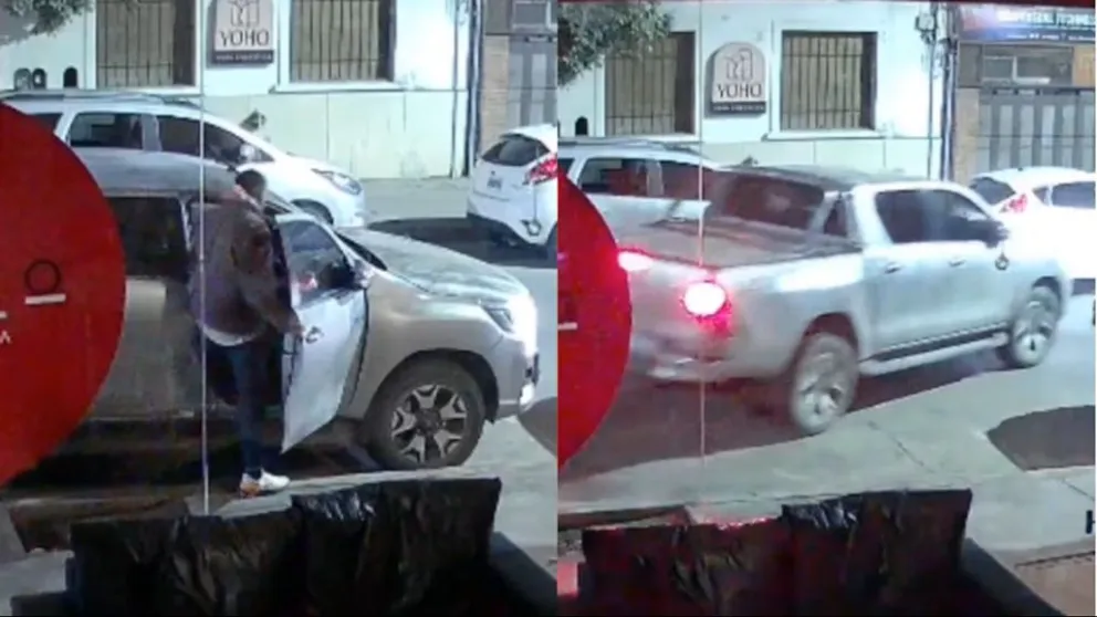 La camioneta fue robada en la noche del jueves en pleno Nueva Córdoba. (Foto: El Doce Tv)