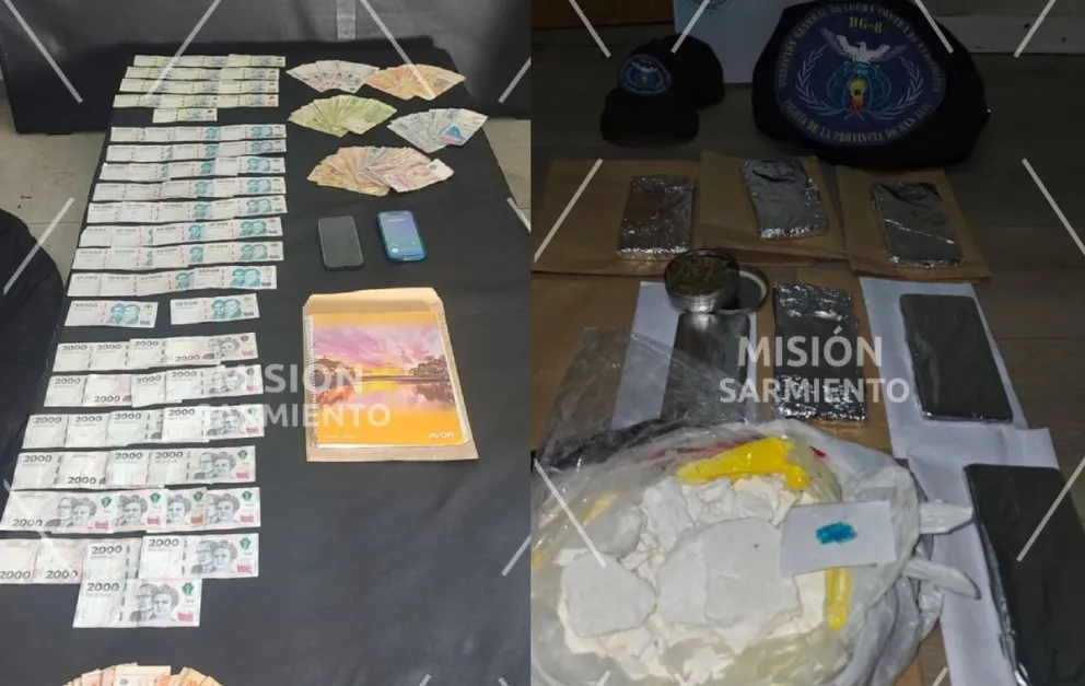 El Juzgado Federal de Villa Mercedes ordenó diversos allanamientos, los cuales se concretaron durante este domingo 16 de agosto en 10 sitios que operaban como centros de acopio, aprovisionamiento y venta de drogas. Foto Pol. de San Luis